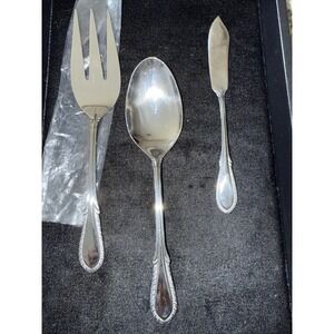 Farberware Stainless Breeze 3 Piece ServingSpoon Meat Knife Butter‎ Knife 5233